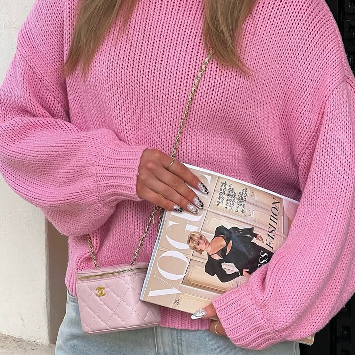 Amanda Cream Crew Neck Layering Sweater