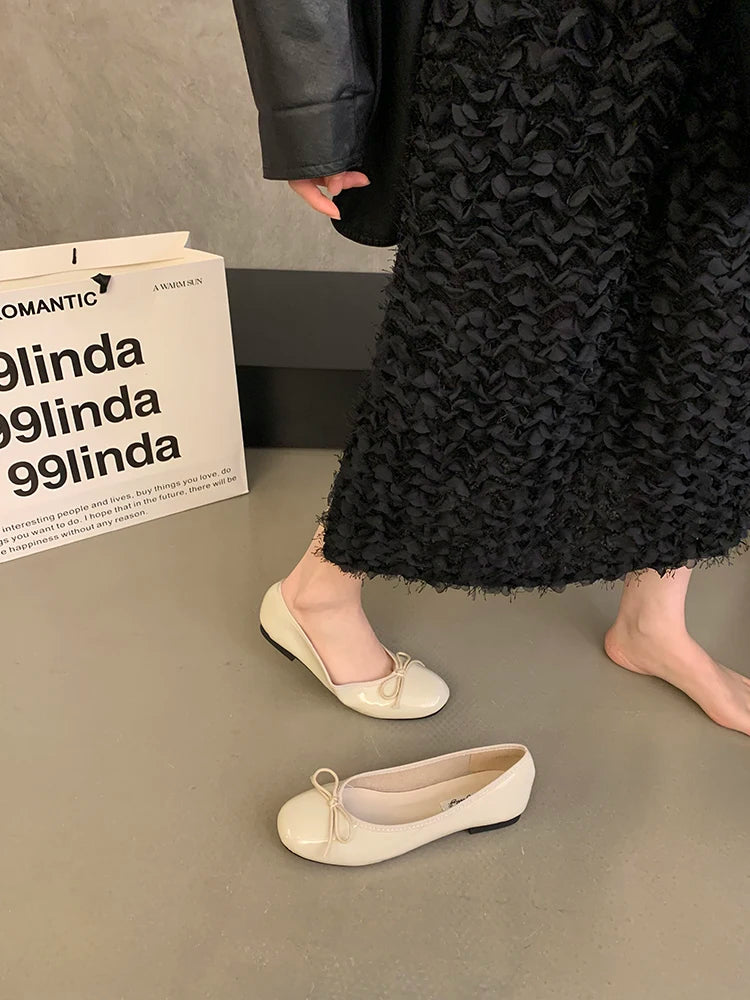 Korean Style Women's Evening Shoes - Soft Sole, Elegant French Design 6