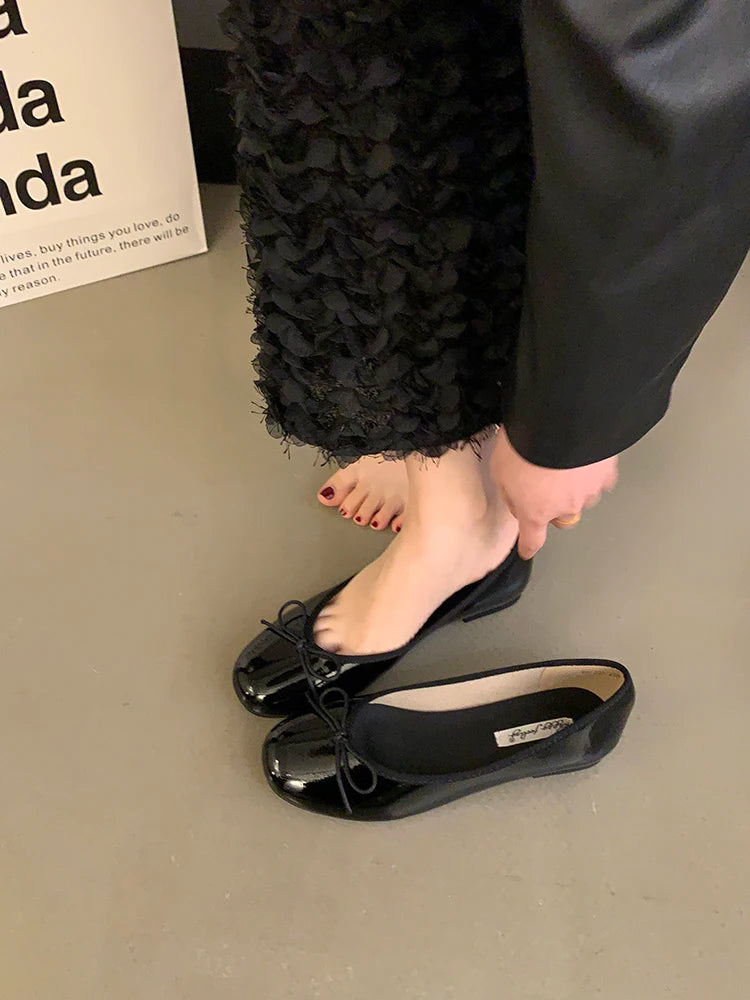 Korean Style Women's Evening Shoes - Soft Sole, Elegant French Design 9