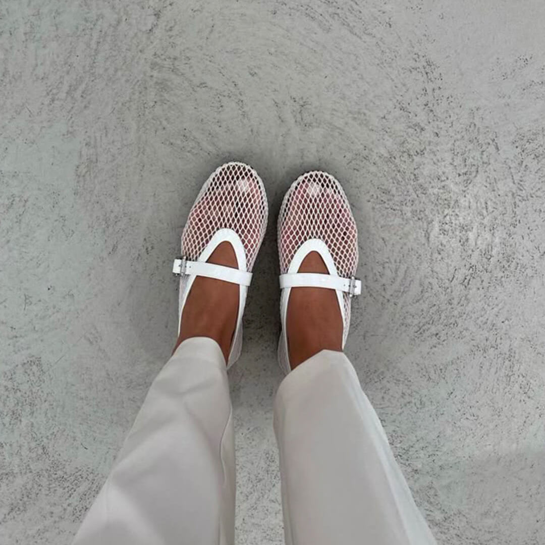 Margaux Mesh Ballerinas