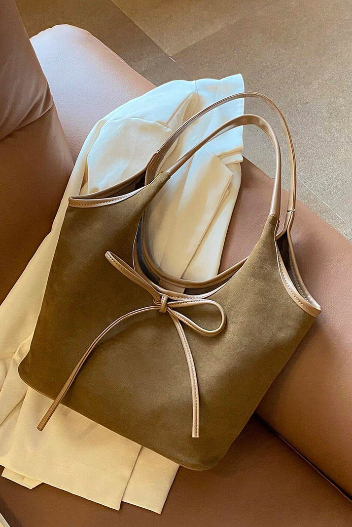 Florence Suede Bow Bag - SOERA Store