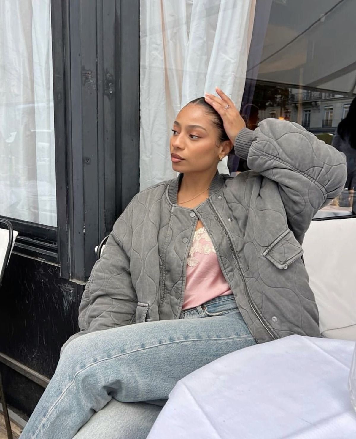 Soera Salma Padded Bomber Jacket