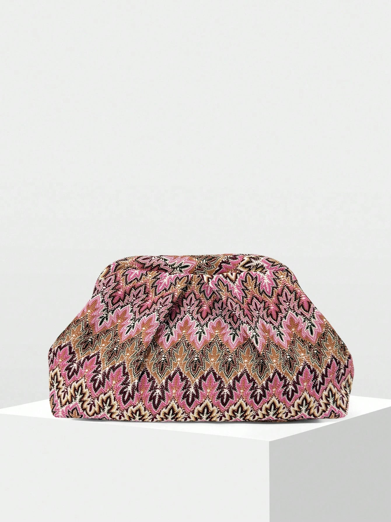 SOERA Bianca Jacquard Pleated Clutch - Bag -
