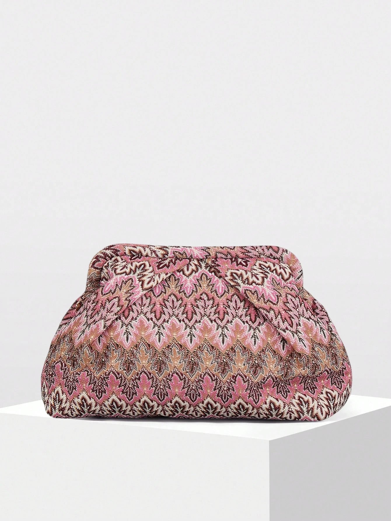 SOERA Bianca Jacquard Pleated Clutch - Bag -