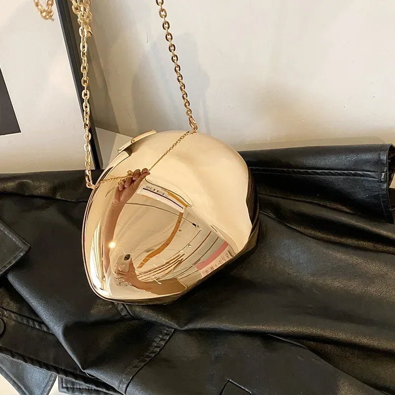 SOERA Celeste Shell Shape Evening Clutch - Bag - Gold