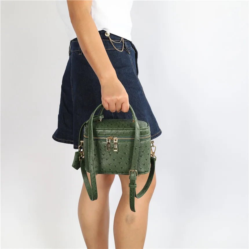 SOERA Delphine leather Box Bag - Bag - Green