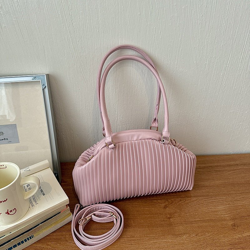SOERA Mariana Pleated Shoulder Bag - Bag - SOERA-677379-DEF-OS-04614 Pink