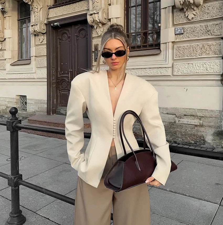 SOERA Isadora Padded Slim Blazer - Blazers - 1005010631303861-;kA1774621553520833283 S