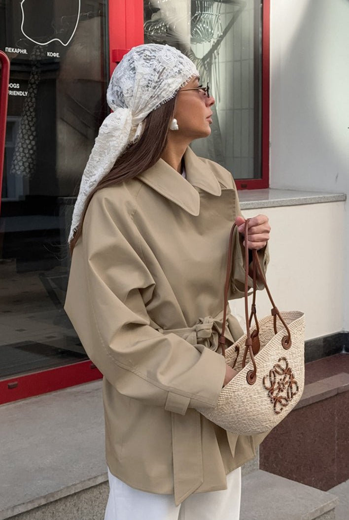 SOERA Margot Belted Wrap Trench Coat - Coat - SOERA-651587-KHA-M-99907 M