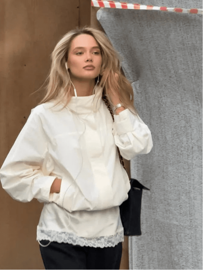 SOERA Bianca Hooded Waterproof Bomber Jacket - Coats & Jackets - White S
