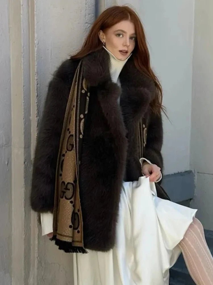SOERA Lena Oversized Faux Fur Coat - Coats & Jackets - 3256810183956552-;MN1766488746367318162 S