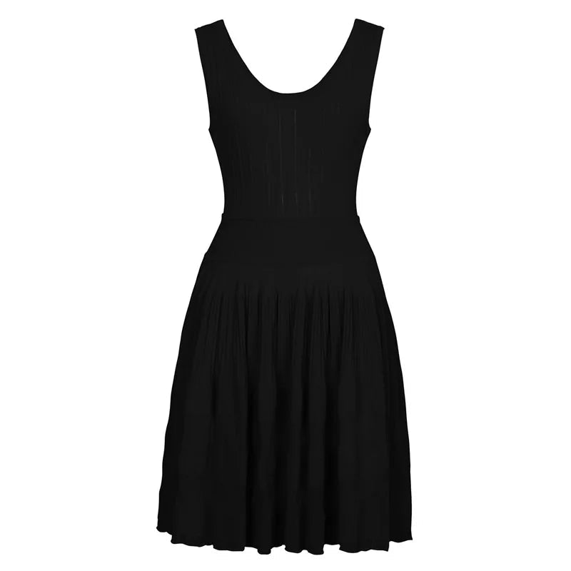 SOERA Alicia Knitted Sling Mini Dress - Dress - Black S
