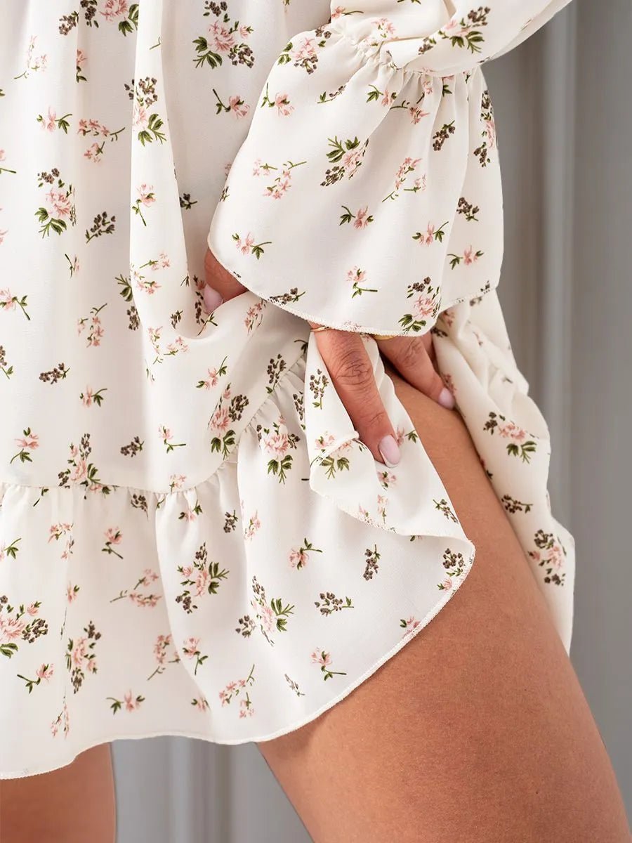 SOERA Bianca Off - Shoulder Ruffled Mini Dress - Dress - 2XL