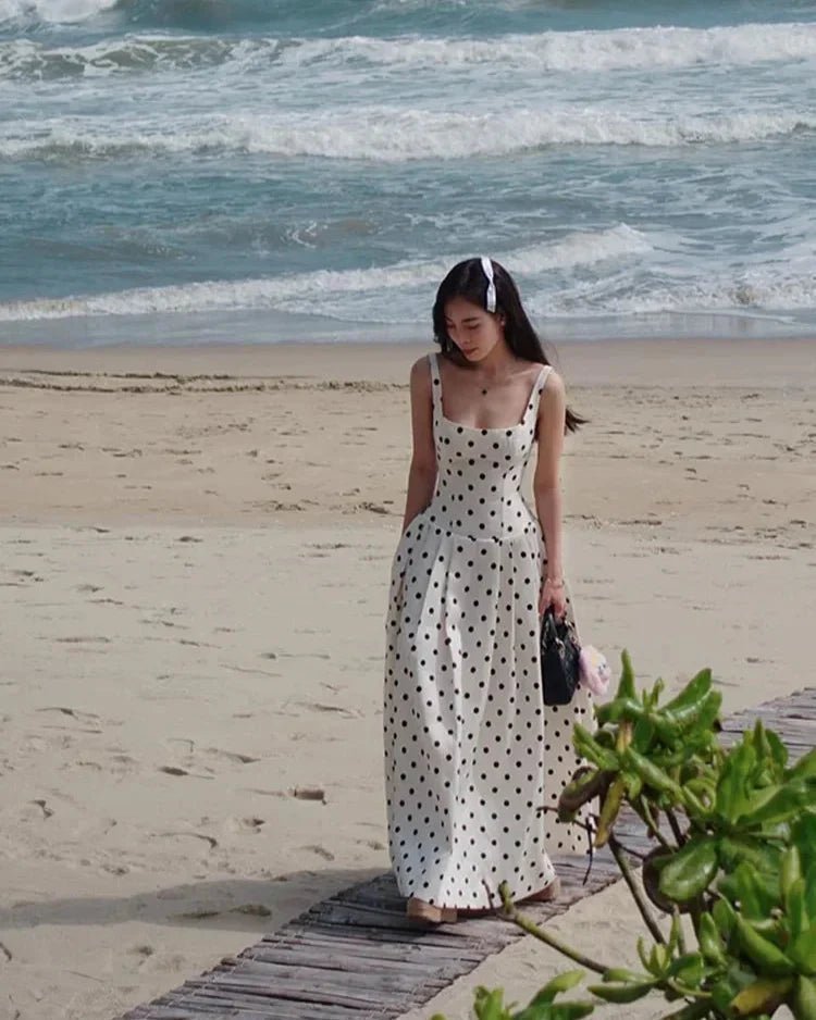 SOERA Jasmine Polka Dot Midi Dress - Dress - XS