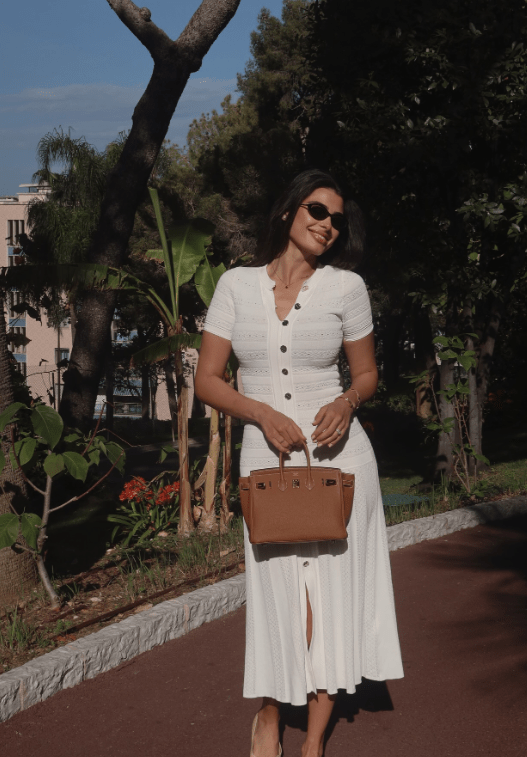 SOERA Quinn Ribbed Knit Midi Dress - Dress - White XS