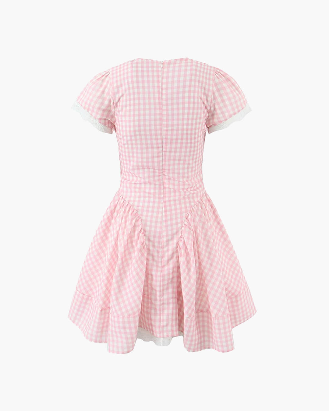 SOERA Brittany Plaid Ruffle Mini Dress - Dresses - Pink S