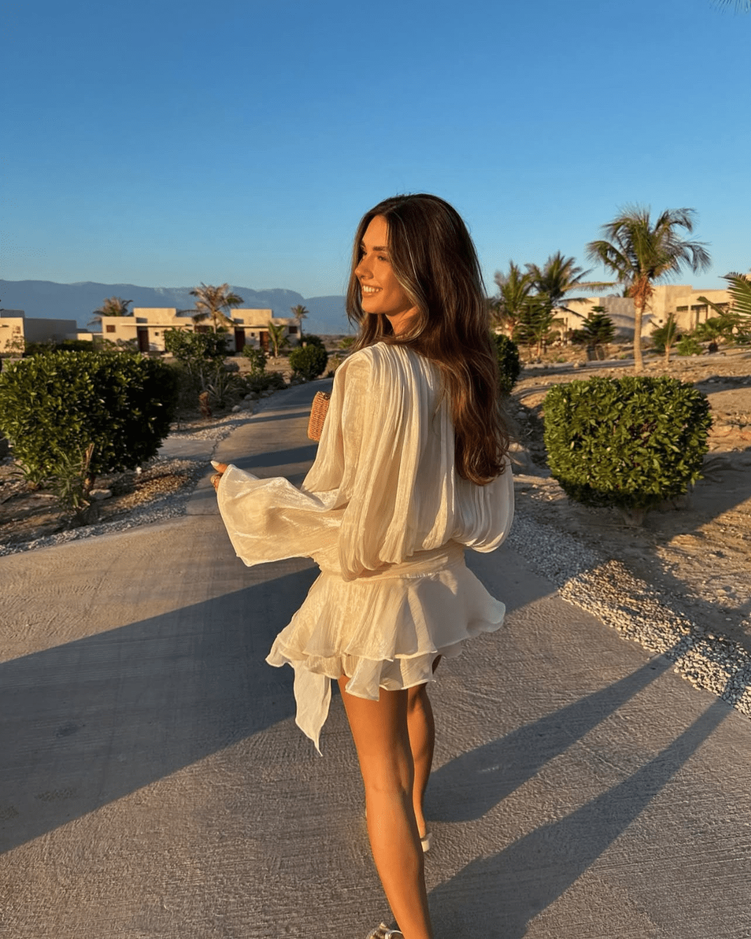 SOERA Gwyneth Blouson Mini Dress - Dresses - jf1770927322298987114 Cream M