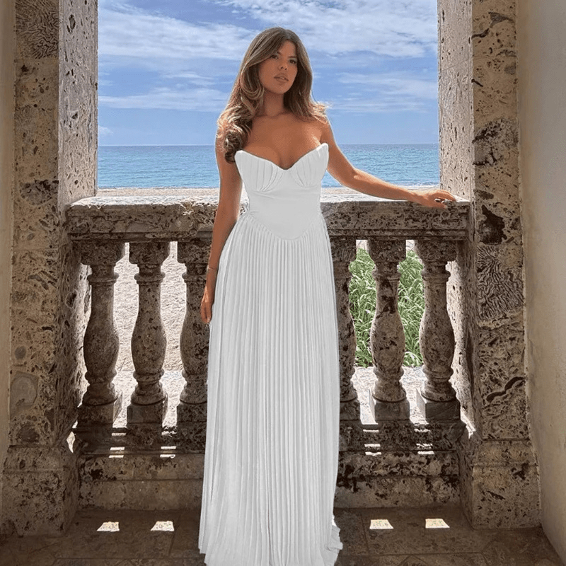 SOERA Selena Strapless Maxi Dress - Dresses - White XS