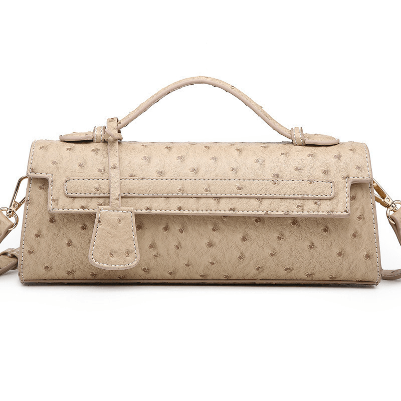 SOERA Bianca Embossed Clutch - Handbags - Beige