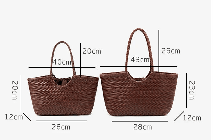 SOERA Bianca Handwoven Leather Tote Bag - Handbags - Off - White Large