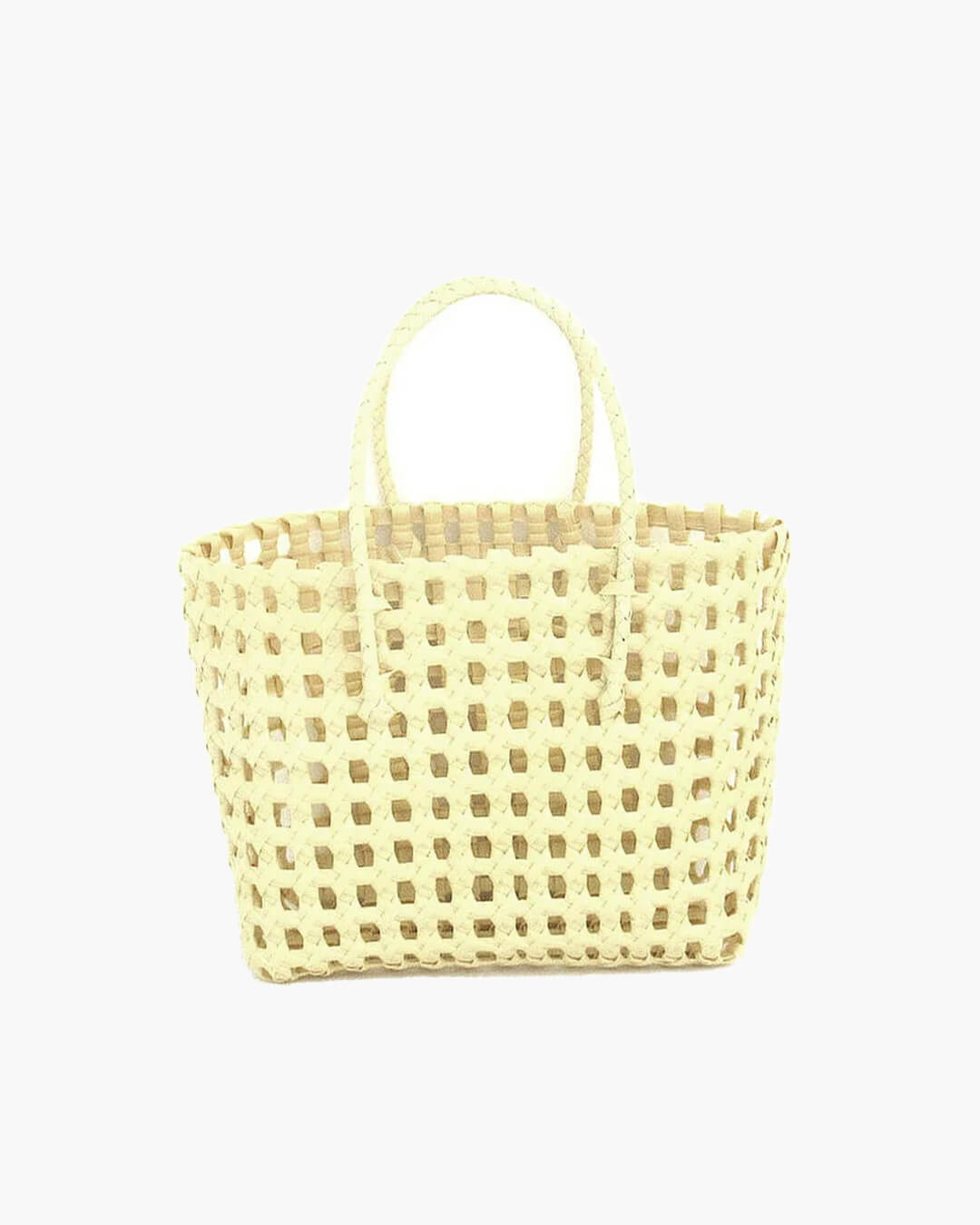 SOERA Cresta Open-Weave Tote Bag - Handbags - Light Yellow