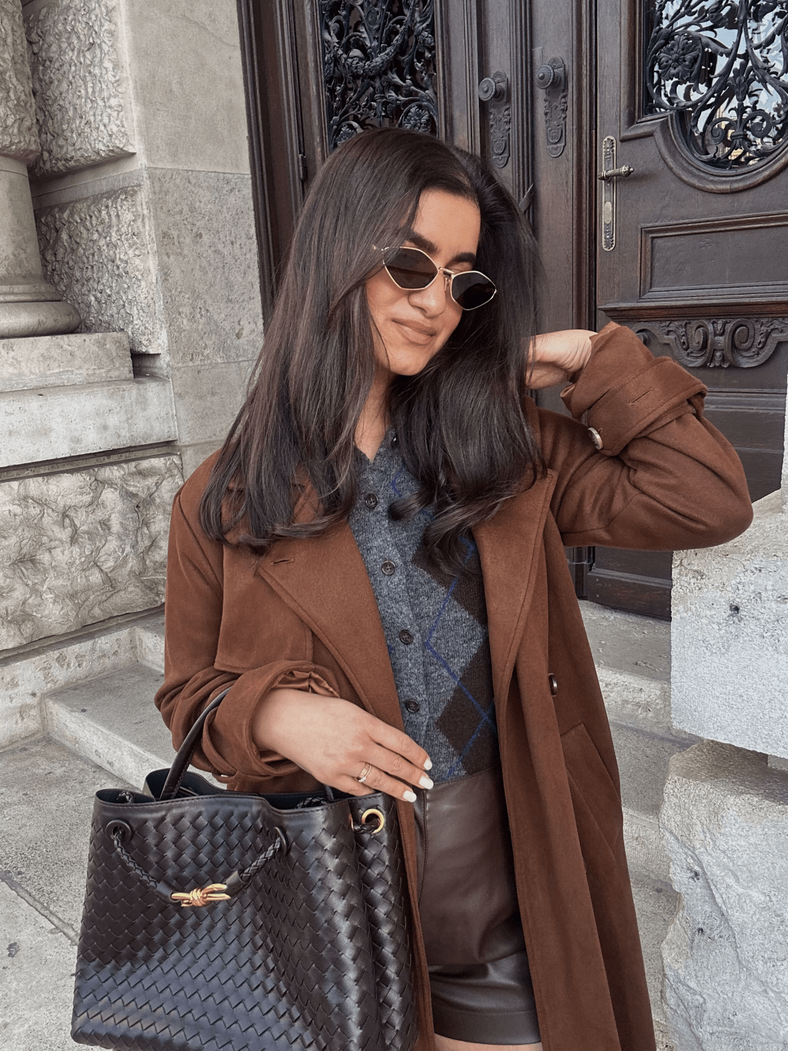 SOERA Lucia Woven Bag - Handbags - DBAD2-RE700001 Medium Coffee