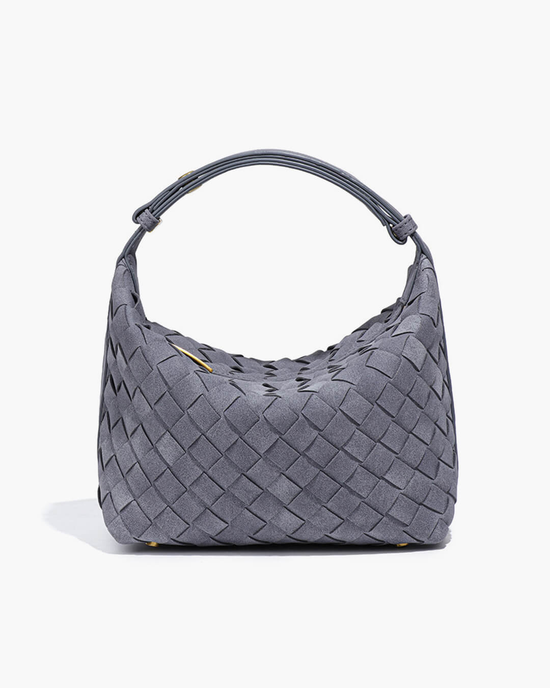 SOERA Mica Woven Suede Leather Bag - Handbags - Soera-Mica-Mini-Woven-Suede-Bag-Handbag/Blue Blue Regular