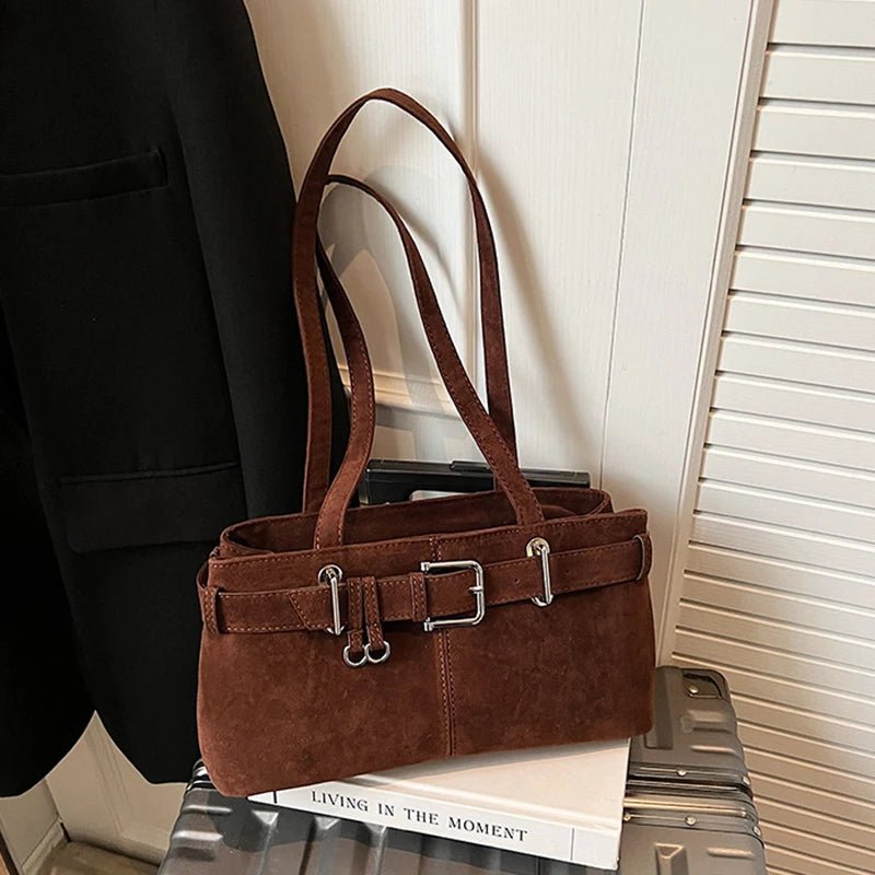 SOERA Nora Vegan Suede Bag - Handbags - 3256809581682870-;Ur1757549905349830546 Light Brown Regular