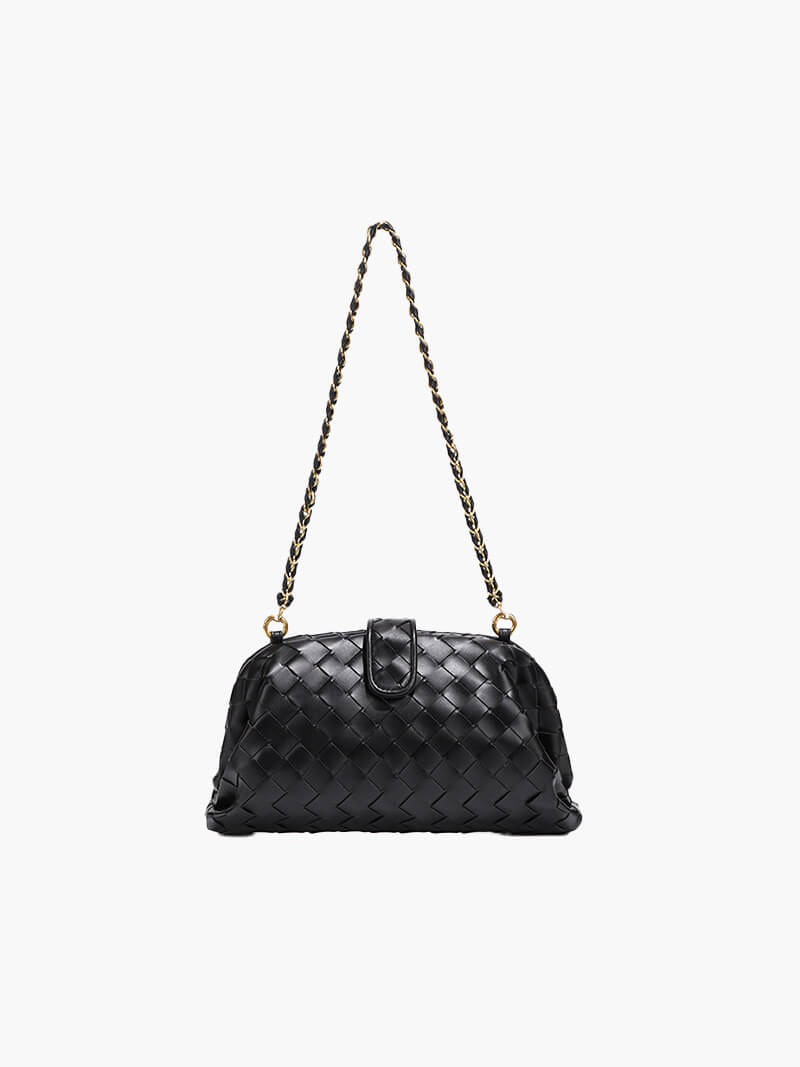 SOERA Tessa woven clutch - Handbags - Soera-Tessa-bag-black Black