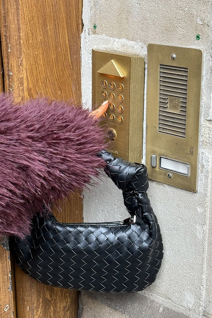 SOERA Woven bag mini - Handbags - DBAD2-QK389001 black