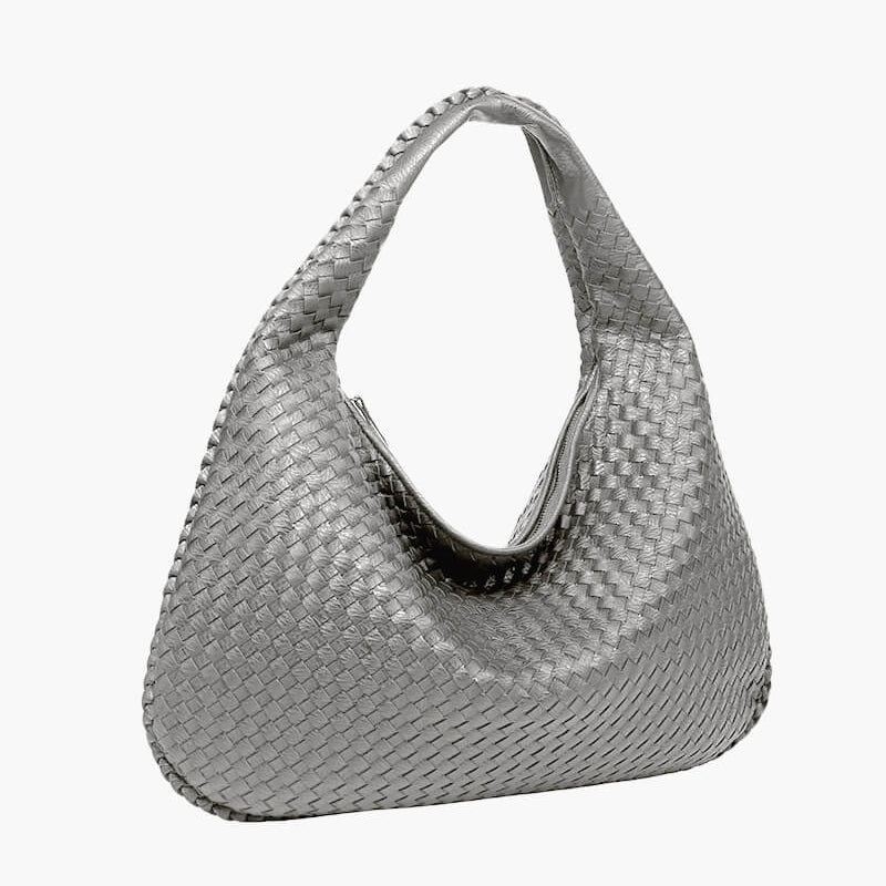 SOERA Woven bag XL - Handbags - DBAD2-QL367001 lightgrey