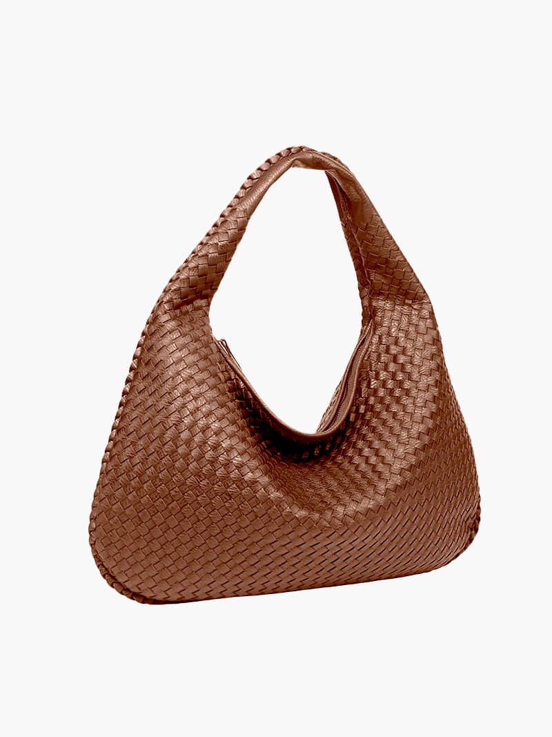 SOERA Woven bag XL - Handbags - DBAD2-QL367008 brown