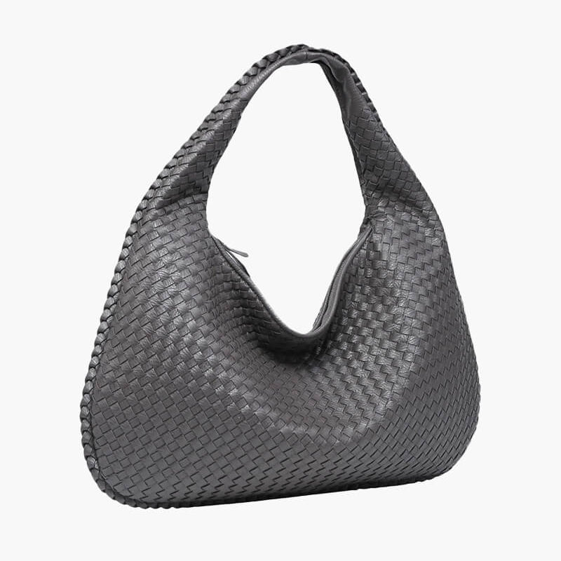 SOERA Woven bag XL - Handbags - DBAD2-QL367011 darkgrey