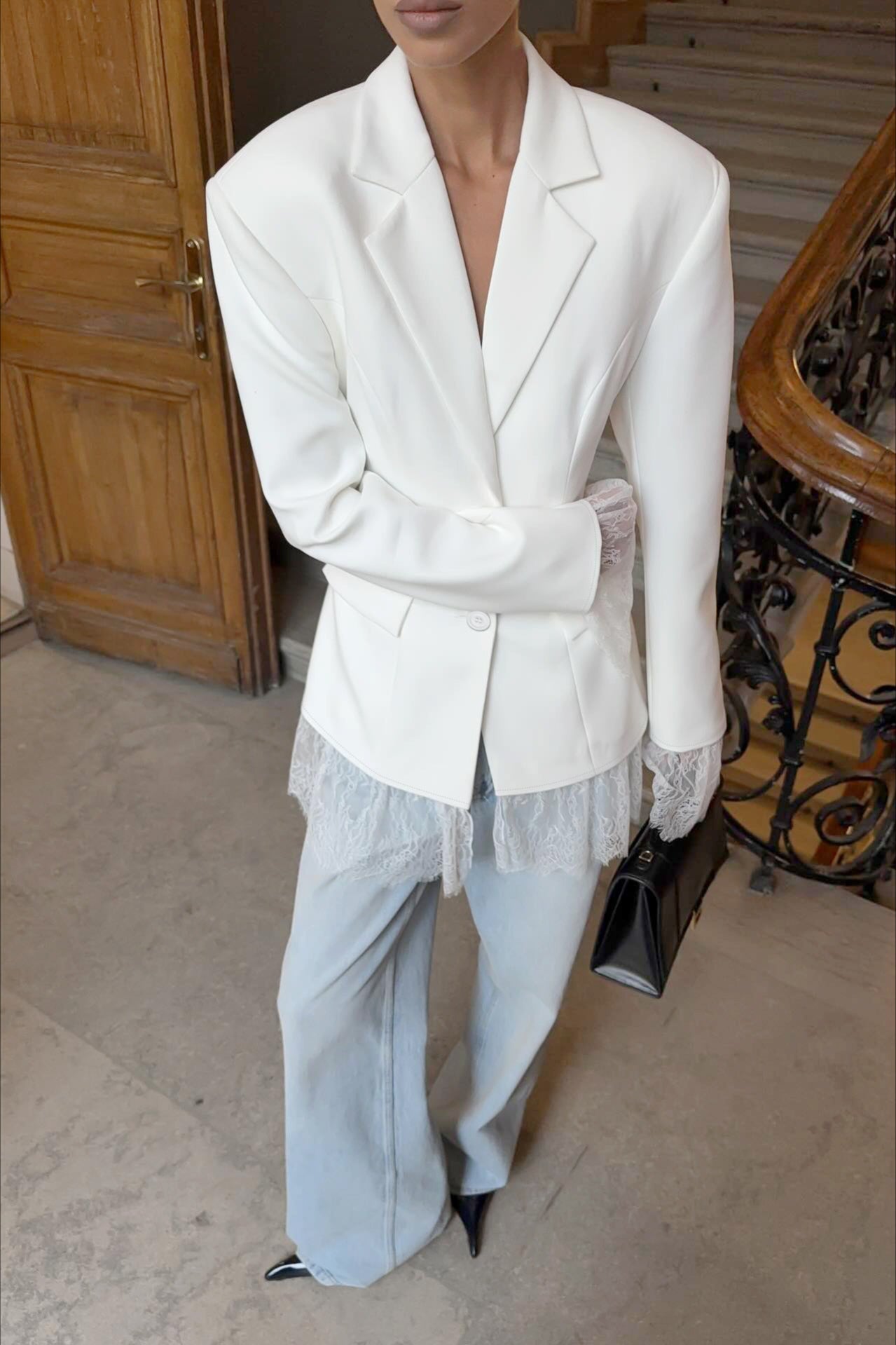 SOERA Colbie Lace - Trimmed Blazer - Jackets - Cp1770276357228714792 Black S