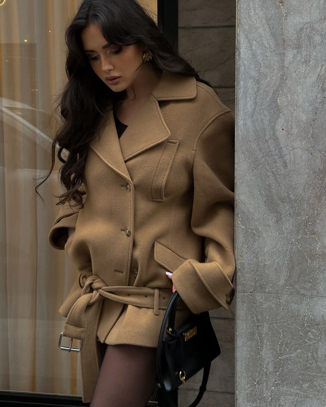 SOERA Elaine Belted Short Coat - Jackets - Vv1770383550827040762 S