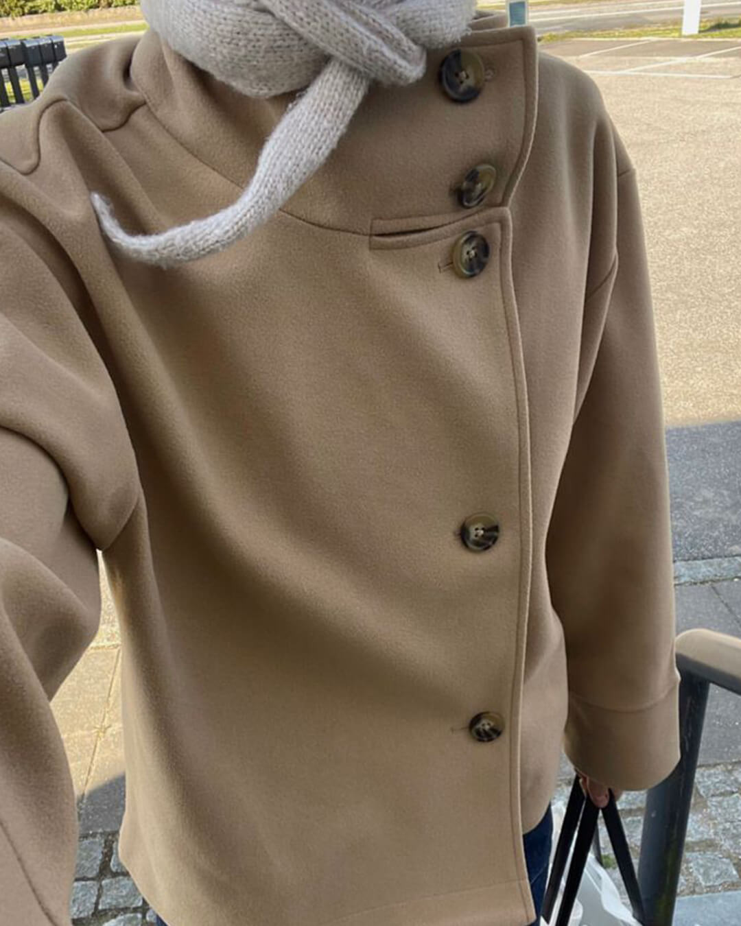 SOERA Rosalia elegant Jacket with Stand Collar - jackets - Beige S