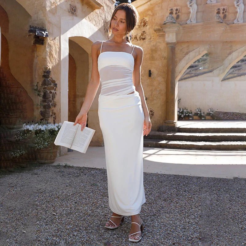 SOERA Bianca Two-Piece Crop Dress Set - Matching Sets - White S