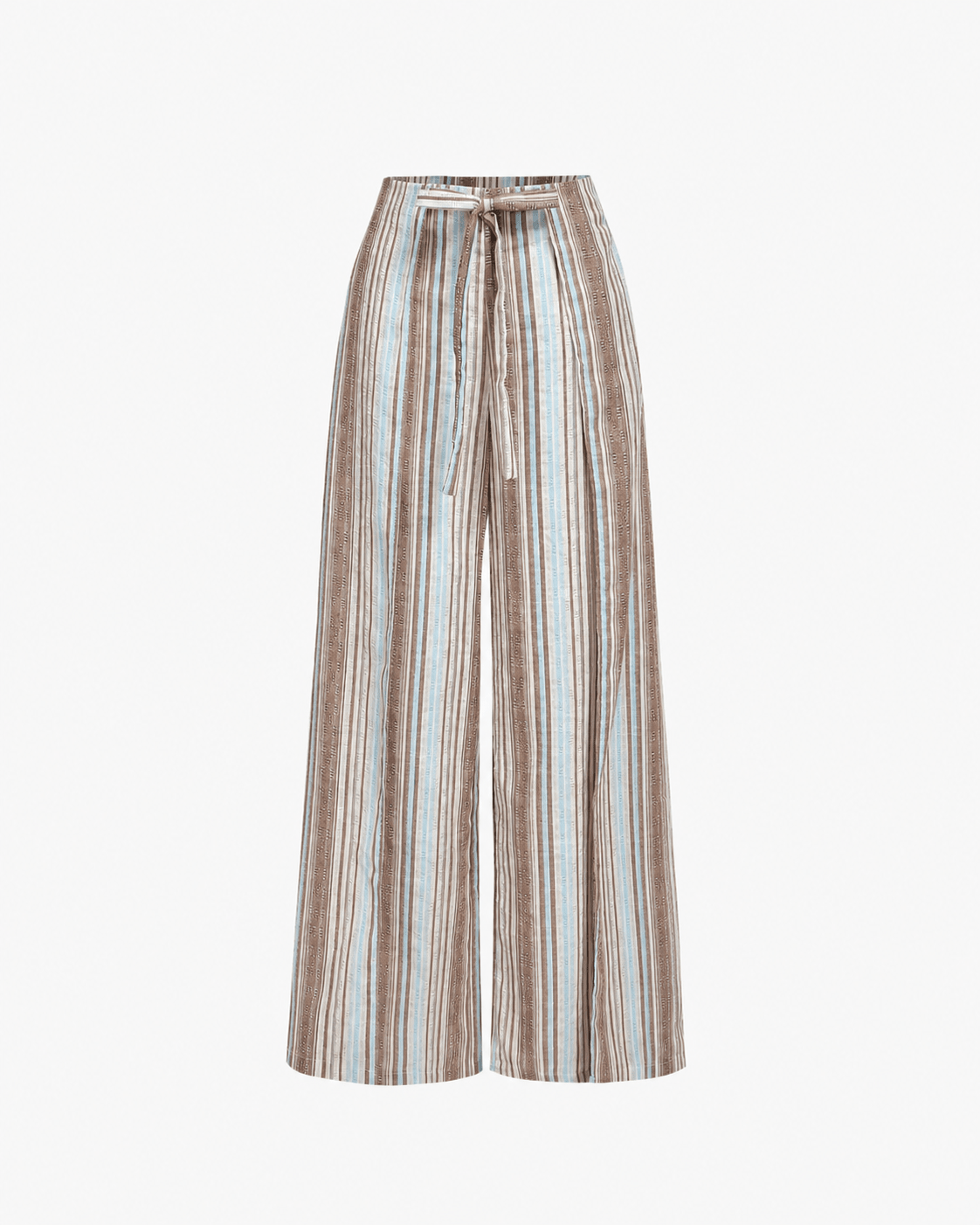 SOERA Sienna Vertical Stripe Trousers - Pants - Taupe S