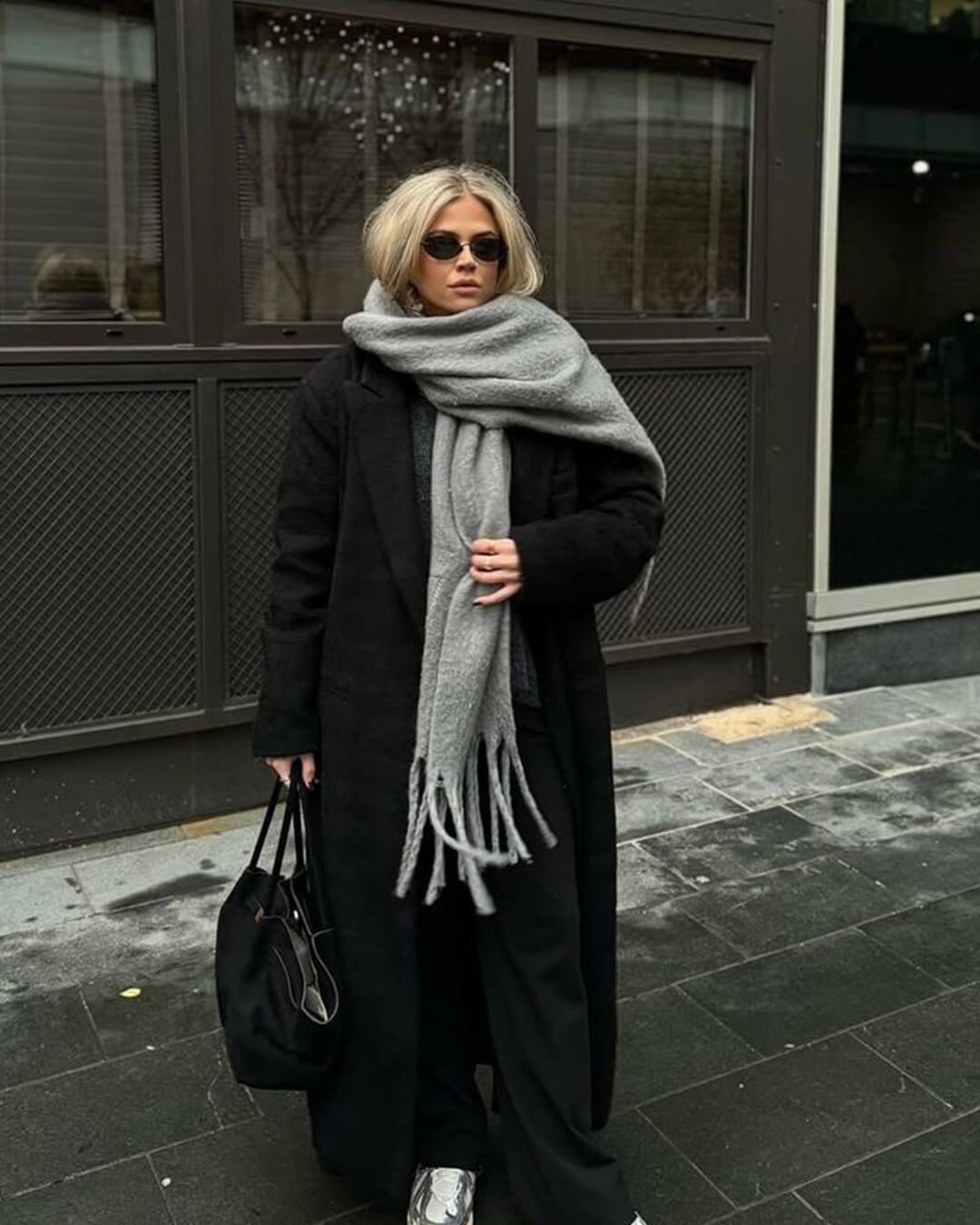 SOERA Tanya Tasseled Winter Scarf - Scarf - 1005009466241802-;DN1764703454509391279 Gray