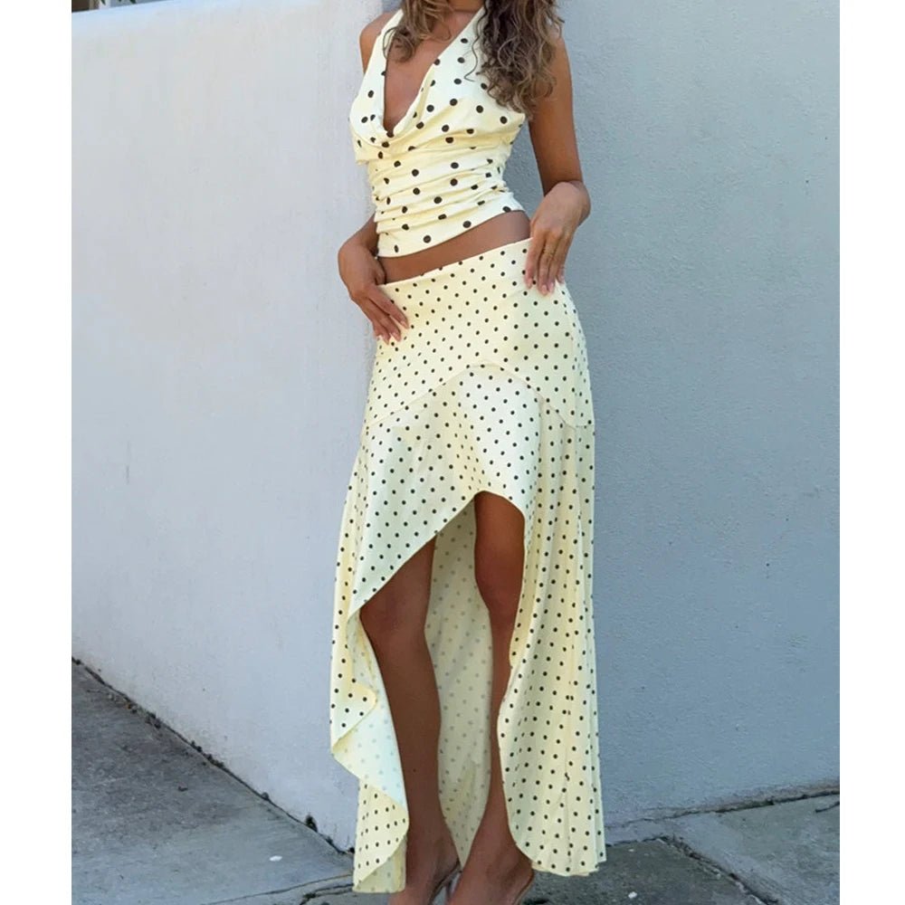 SOERA Sylvia Polka Dot Two - Piece Set - Set - Yellow S