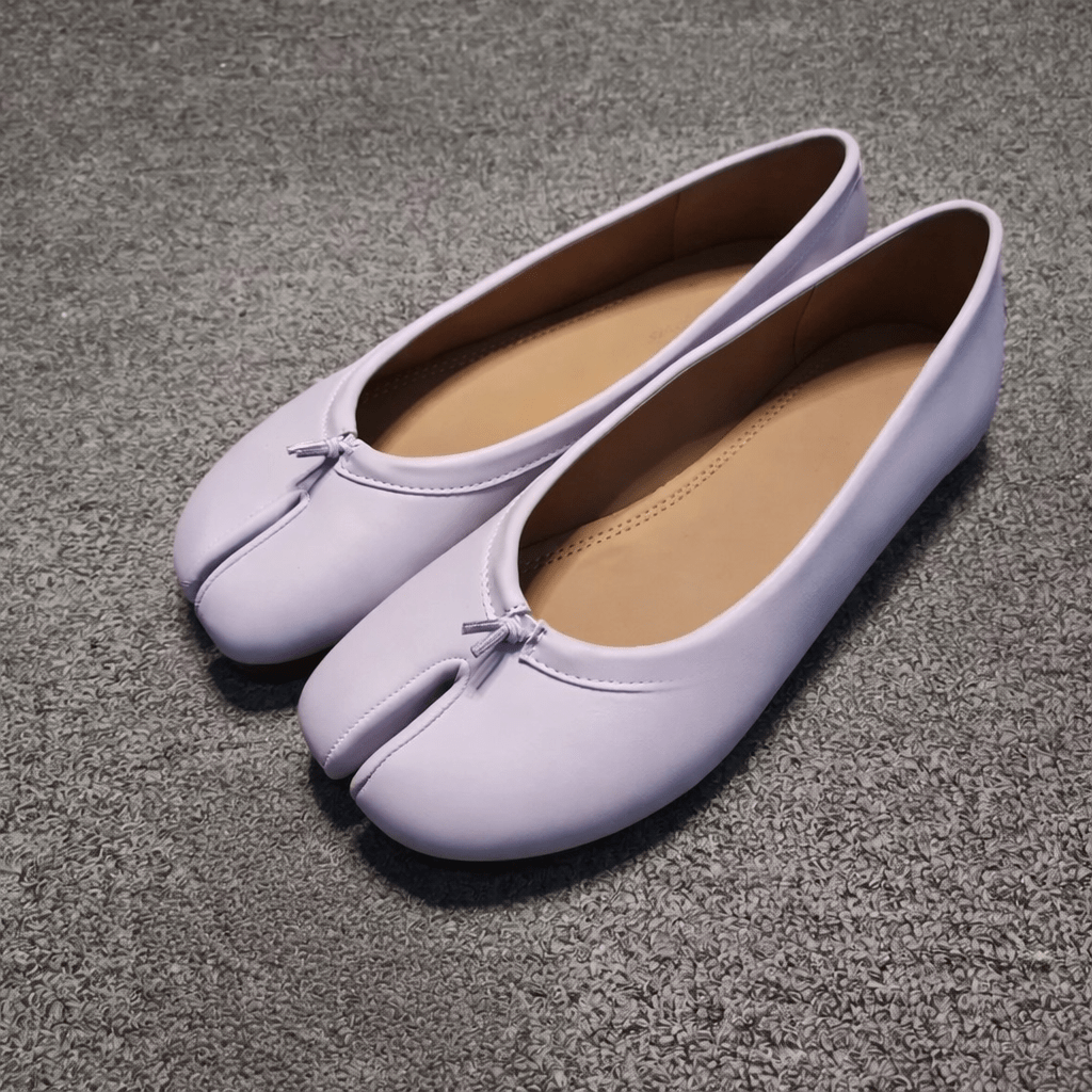 SOERA Bianca Split-Toe Leather Mules - Shoes - Lavender 35