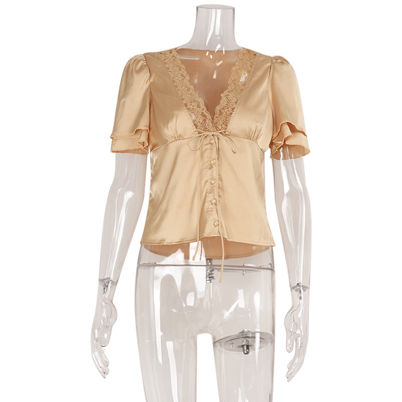 SOERA Beatrice Blouse - Tops - Champagne S