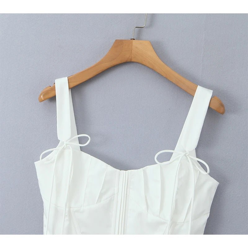 SOERA Karley Ruffled Hem Corset Top - Tops - 1005007082265843-;Cw1771494652190828072 L