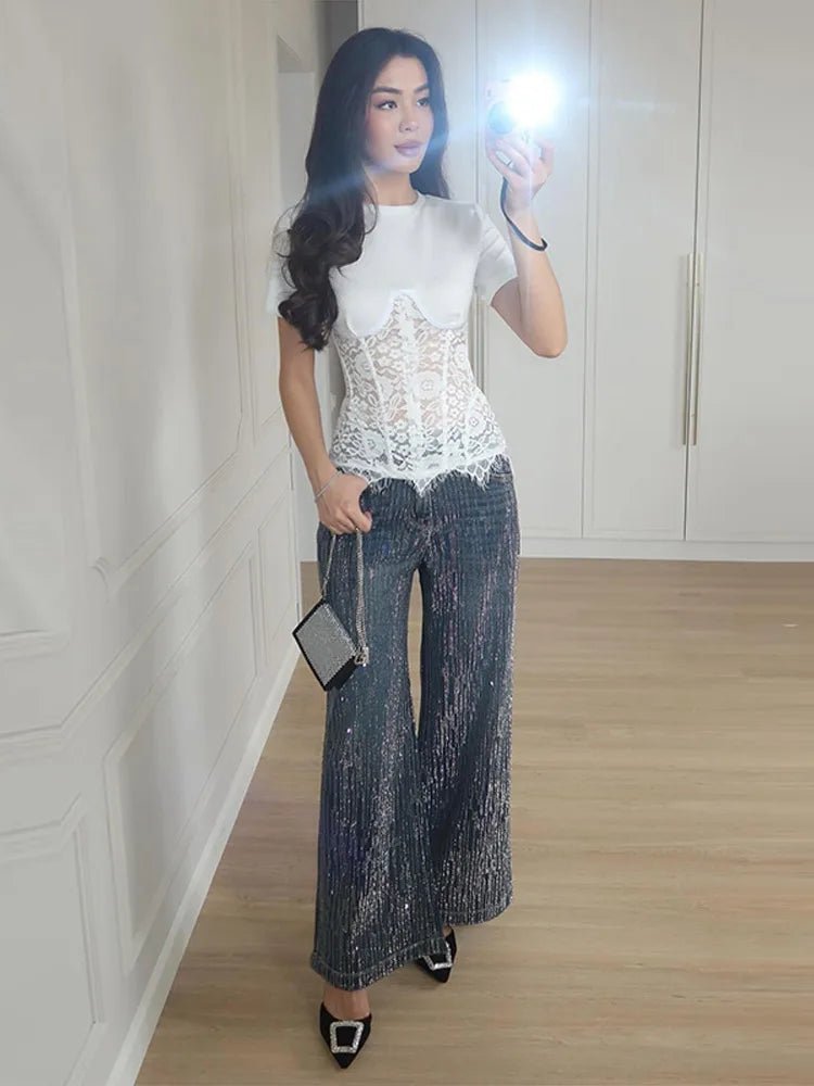 SOERA Suzie Lace Corset Top - Tops - 1005010567957925-;di1770053333558456255 Black S