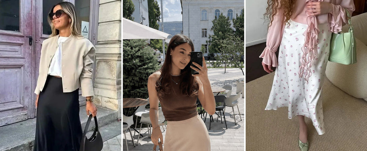 Satin & Seidenoptik: Der Abendstoff-Trend für den Herbst - SOERA