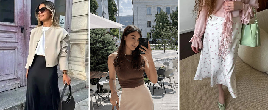 Satin & Seidenoptik: Der Abendstoff-Trend für den Herbst