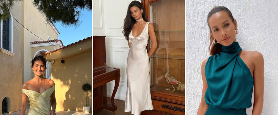 Satin & Seidenmatte Stoffe: Das Late-Summer-Upgrade