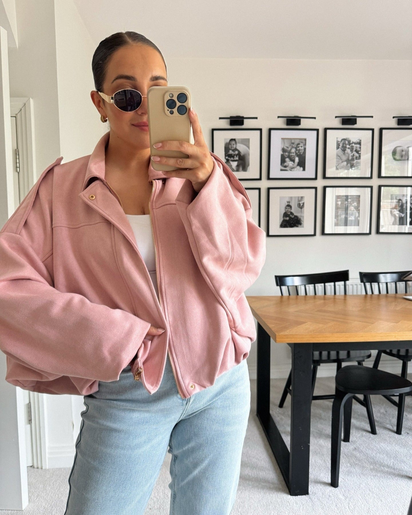 Constance Bomberjacke aus Kunstvelours