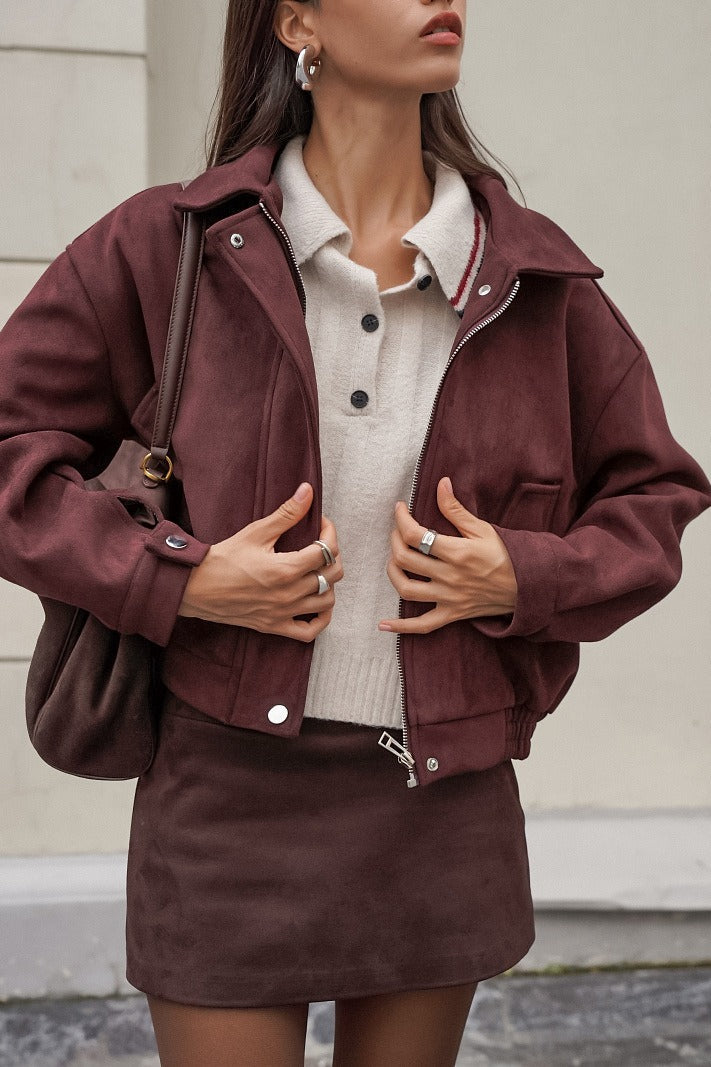 Linda Relaxed Suede Coat