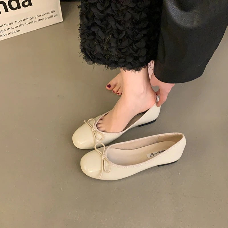 Korean Style Women's Evening Shoes - Soft Sole, Elegant French Design 4